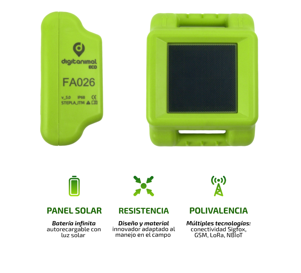 Digitanimal ECO – Collar GPS para Ganado con Panel Solar e IP68 - Imagen 2